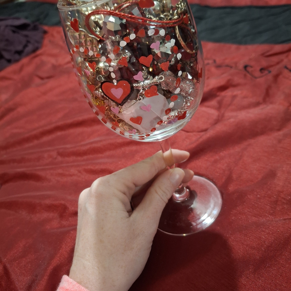 Valentine Themed Jewelry Jar